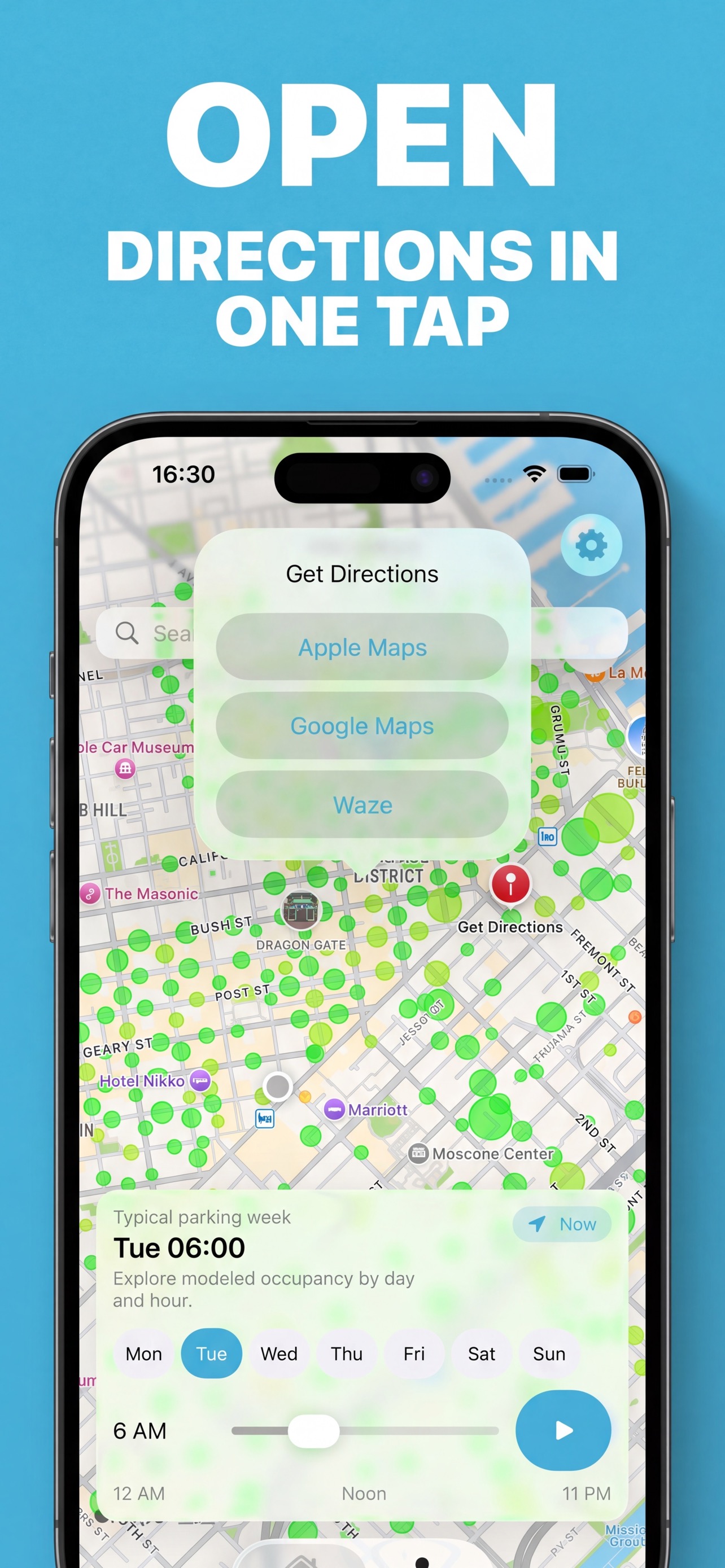 Karl Parks one-tap directions in Apple Maps